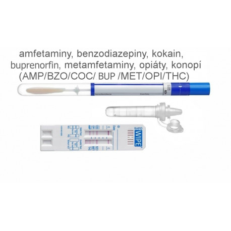 TEST NA DROGY – MAVAND Rapid WIPE S® - 6 drog (AMP/BZO/COC/MET/OPI/THC)